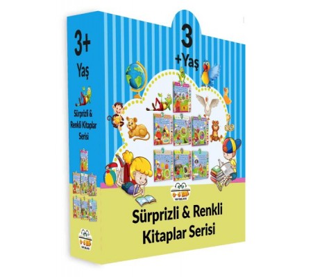 Sürprizli Renkli Kitaplar - 7 Kitap Set (3+Yaş) Sürprizli Renkli Kitaplar - 7 Kitap Set (3+Yaş)