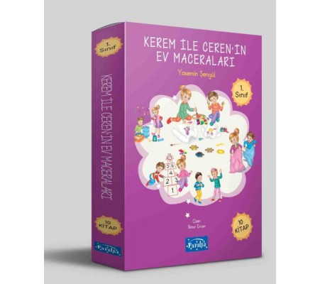 Kerem ile Ceren’in Ev Maceraları 10 Kitap Set Kerem ile Ceren’in Ev Maceraları 10 Kitap Set