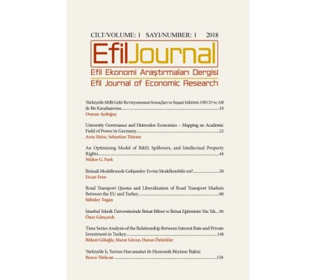 Efil Ekonomi Araştırmaları Dergisi - Cil:1 Sayı:1 2018 Efil Ekonomi Araştırmaları Dergisi - Cil:1 Sayı:1 2018