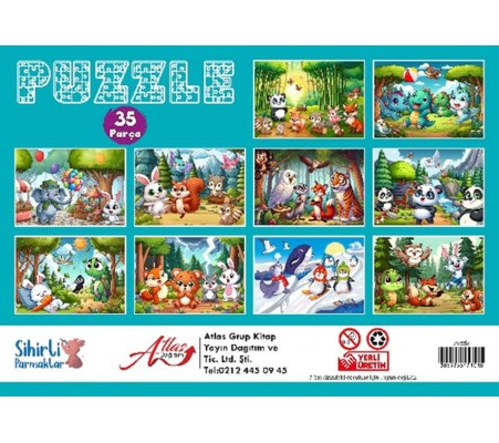 Puzzle 35 Parça 10 Çeşit 10’lu Paket