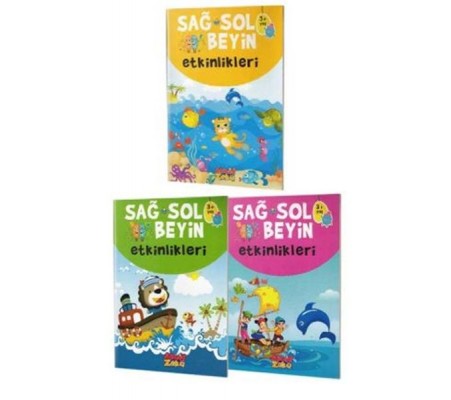Sağ ve Sol Beyin Etkinlikleri Seti (3+Yaş) Sağ ve Sol Beyin Etkinlikleri Seti (3+Yaş)