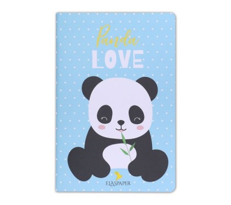 Panda Love Mavi Defter