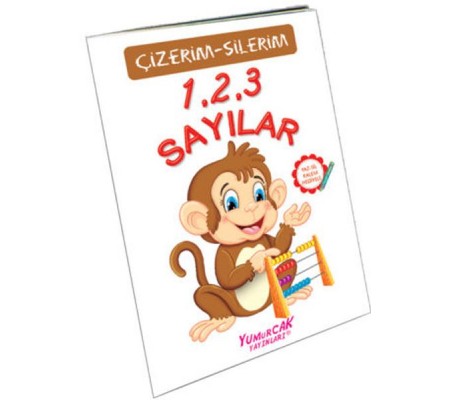123 Sayılar (Çizerim-Silerim) - Kalem Hediyeli