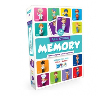 Blue Focus Akıl Oyunu - Memory - Meslekler (Eşleştirme Kartı 34 Parça) Blue Focus Akıl Oyunu - Memory - Meslekler (Eşleştirme Kartı 34 Parça)