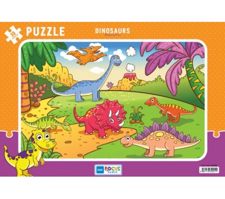 Blue Focus Dinosaurs (Dinozorlar) - Puzzle 30 Parça