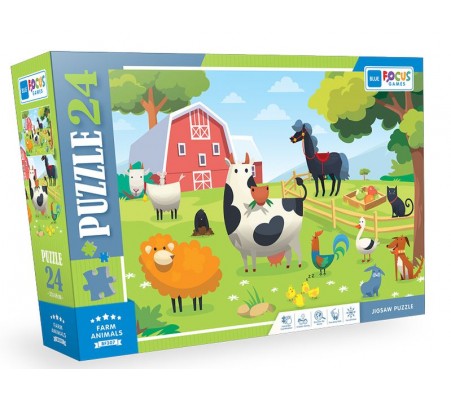 Blue Focus Farm Anımals (Çiftlik Hayvanları) - 24 Parça