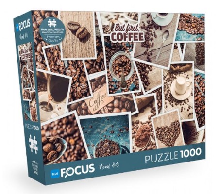 Blue Focus But Fırst Coffee - 1000 Parça