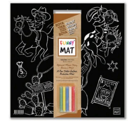 Funny Mat - Vahşi Batı 40x40cm