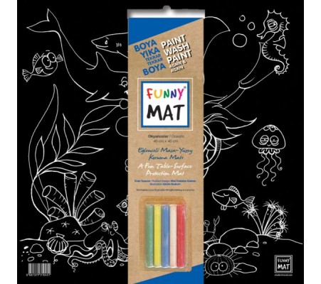 Funny Mat Black Okyanus (Tebeşirli)