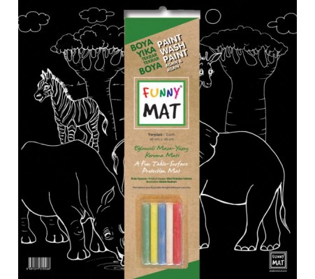 Funny Mat Black Yeryüzü (Tebeşirli)