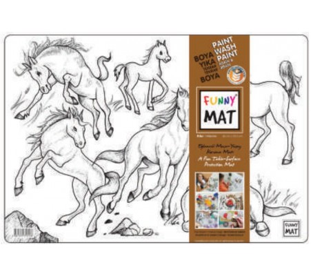 Funny Mat -  Atlar 33,5x48cm
