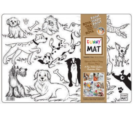 Funny Mat - Köpekler 33,5x48cm