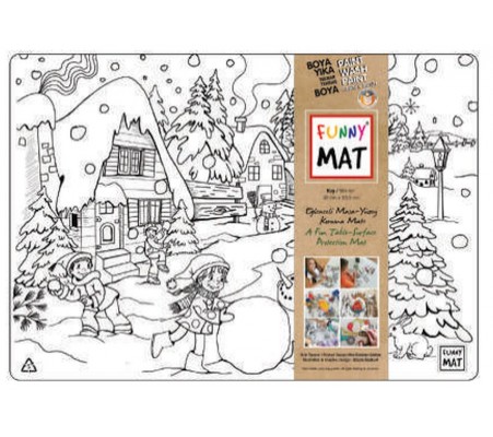 Funny Mat - Kış 33,5 X 48 Cm