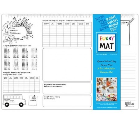 Funny Mat - Çalışma Masam (My Desk - Küçük Boy) - 33,5x48cm