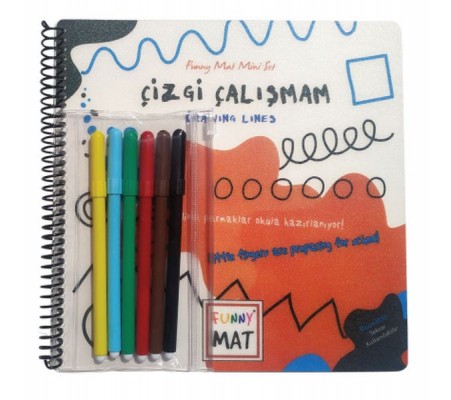 Çizgi Çalışmam - Funny Mat Mini Set (Aktivite Seti)