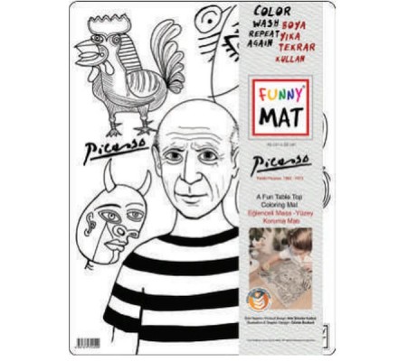 Funny Mat - Pablo Pıcasso 30 X 40 Cm
