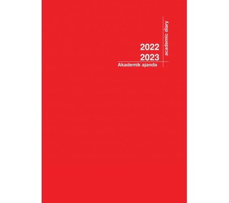 2022-2023 Akademik Ajanda 21X29 Kırmızı 2022-2023 Akademik Ajanda 21X29 Kırmızı
