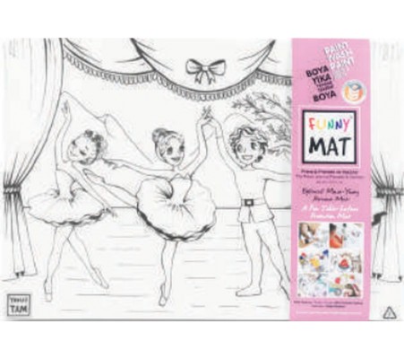 Funny Mat - Prens İle Prenses Ve Dansçılar 33,5 x 48 cm