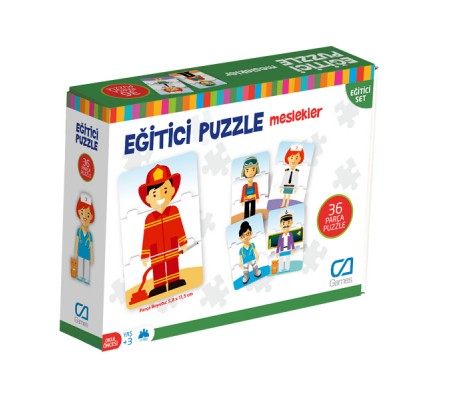 Eğitici Puzzle - Meslekler