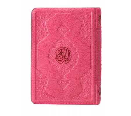 2 Renkli Pembe Hafız Boy Kur'an-I Kerim Kılıflı 2 Renkli Kuranı Kerimler