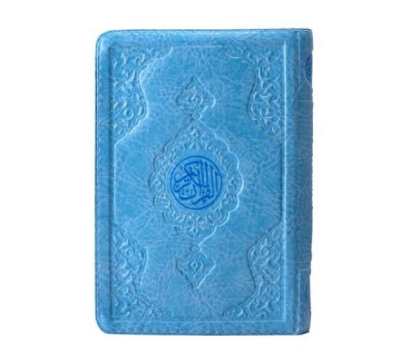 Çanta Boy Kur'an-ı Kerim (Mavi Renk, Kılıflı, Mühürlü)