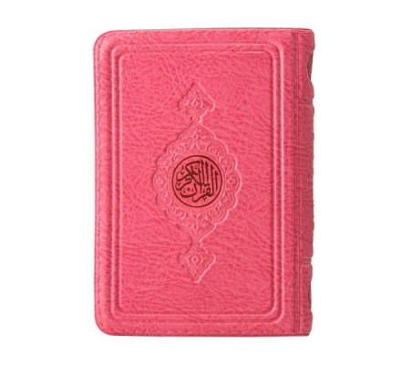 Cep Boy Kur'an-ı Kerim (Pembe, Kılıflı, Mühürlü)