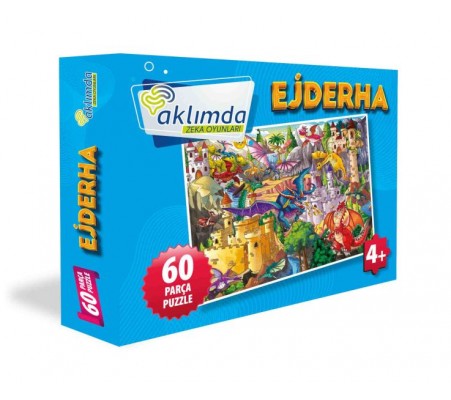 60 Parça Puzzle Ejderha