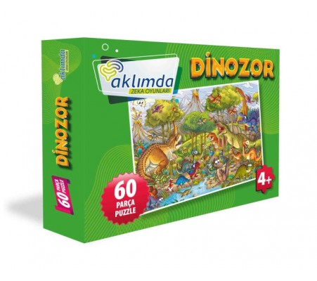 60 Parça Puzzle Dinozor