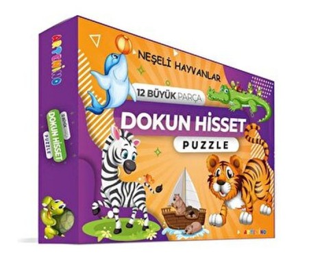Neşeli Hayvanlar - Dokun Ve Hisset Puzzle Neşeli Hayvanlar - Dokun Ve Hisset Puzzle