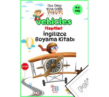 Vehicles(taşıtlar) Boyama Kitabı