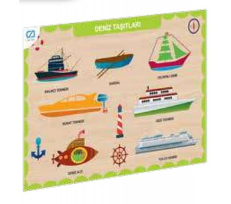 Ahşap Deniz Taşıtları Eğitici Set