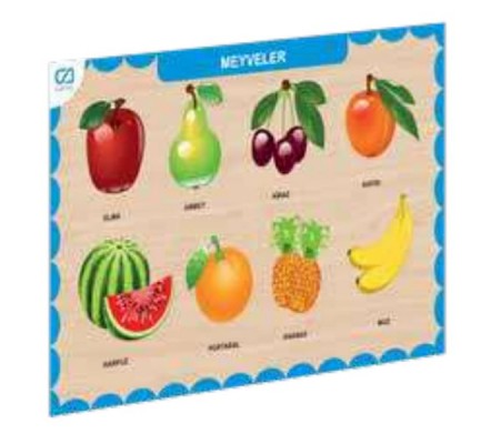 Ahşap Meyveler Eğitici Set
