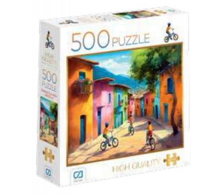 Bisikletli Çocuklar Puzzle 500