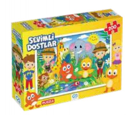 Sevimli Dostlar Puzzle 200