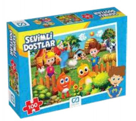 Sevimli Dostlar Puzzle 100