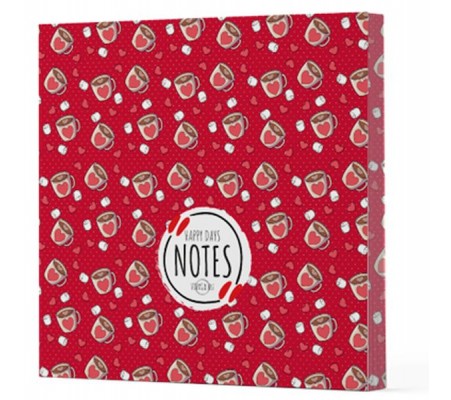 Kahve 9 - Çizgisiz Yan Boyamalı Defter