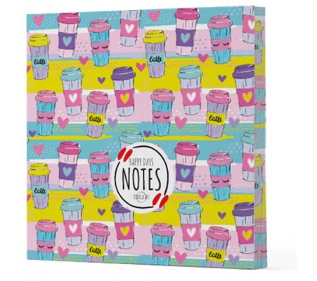 Kahve 10 - Çizgisiz Yan Boyamalı Defter