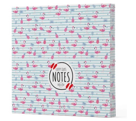 Flamingo 4 - Çizgisiz Yan Boyamalı Defter