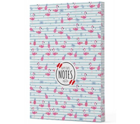 Flamingo 4 - Yan Boyamalı Çizgili Defter