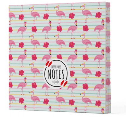 Flamingo 2 - Çizgisiz Yan Boyamalı Defter