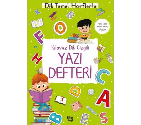 Kılavuz Dik Çizgili Yazı Defteri (Büyük Boy)