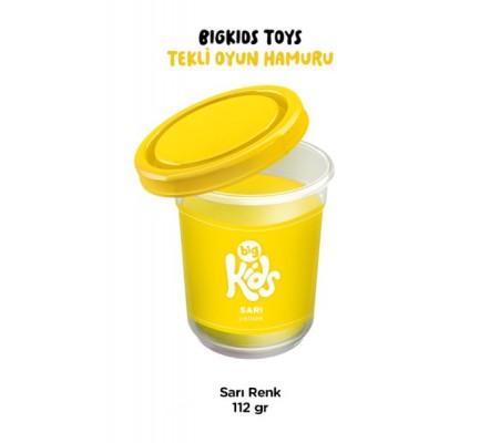 Bigkids Toys / Sarı - Tekli Oyun Hamuru (112 Gr)