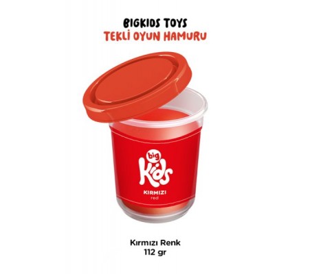 Bigkids Toys / Kırmızı - Tekli Oyun Hamuru (112 Gr)