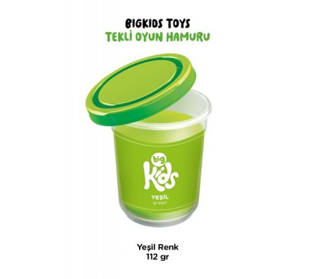 Bigkids Toys / Yeşil - Tekli Oyun Hamuru (112 Gr)