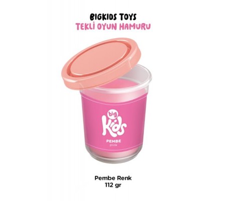 Bigkids Toys / Pembe - Tekli Oyun Hamuru (112 Gr)