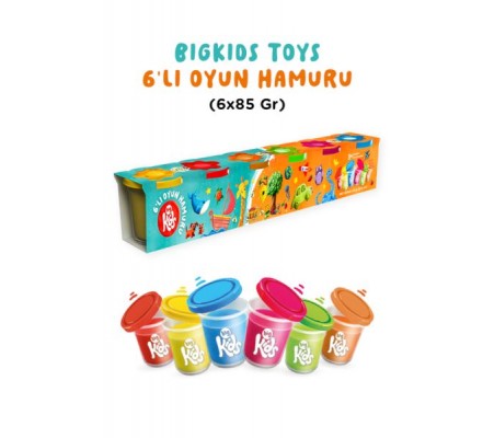 Bigkids Toys / 6'Lı Oyun Hamuru (6X85 Gr)