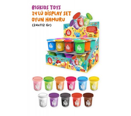 Bigkids Toys / 24’Lü Display Kutu Oyun Hamuru (24X112 Gr)