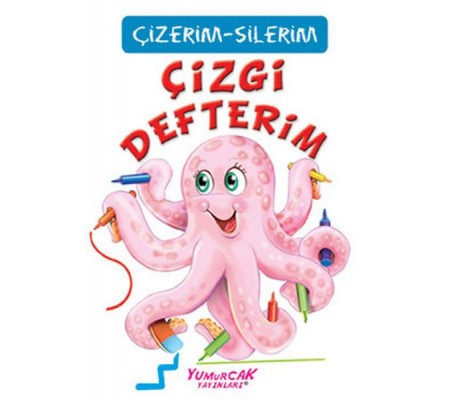Çizgi Defterim (Çizerim-Silerim) - Kalem Hediyeli