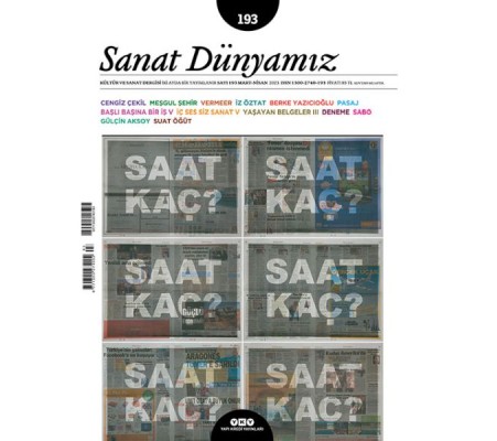 Sanat Dünyamız Sayı: 193 Saat Kaç?