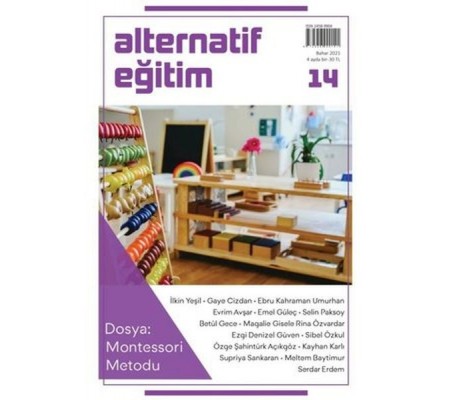 Alternatif Eğitim Dergisi 14.Sayı Montessori Metodu